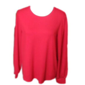 SOCIAL Standard by Sanctuary Red Fleece Soft Long Sleeve Size Large